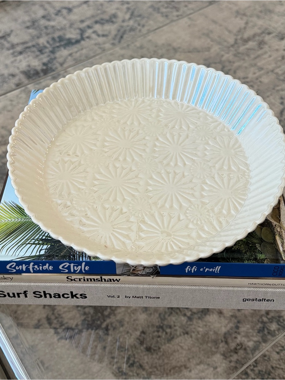 Anthropologie Aurora Pie Dish
